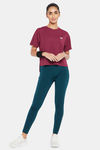 Clovia Quick Dry Relaxed Top - Purple — thumbnail 5
