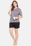 Clovia Cotton Top - Purple — thumbnail 6