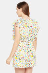 Clovia Crepe Loungewear Dress - White — thumbnail 4