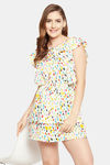 Clovia Crepe Loungewear Dress - White — thumbnail 5