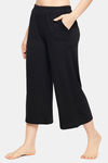 Clovia Cotton Capri - Black — thumbnail 3