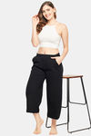 Clovia Cotton Capri - Black — thumbnail 6