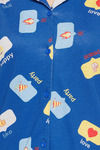 Clovia Cotton Shorts Set - Blue — thumbnail 7