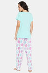 Clovia Cotton Pyjama Set - Green — thumbnail 4