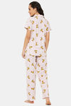 Clovia Cotton Pyjama Set - White — thumbnail 4