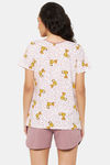 Clovia Cotton Shorts Set - White — thumbnail 4