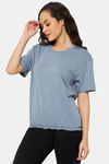 Clovia Cotton Top - Blue — thumbnail 3