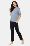 Clovia Cotton Top - Blue — thumbnail 5