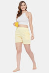 Clovia Cotton Shorts - Yellow — thumbnail 5