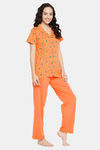 Clovia Cotton Pyjama Set (Pack of 2) - Peach — thumbnail 2
