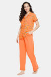 Clovia Cotton Pyjama Set (Pack of 2) - Peach — thumbnail 3