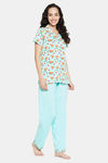 Clovia Cotton Pyjama Set (Pack of 2) - Blue — thumbnail 2