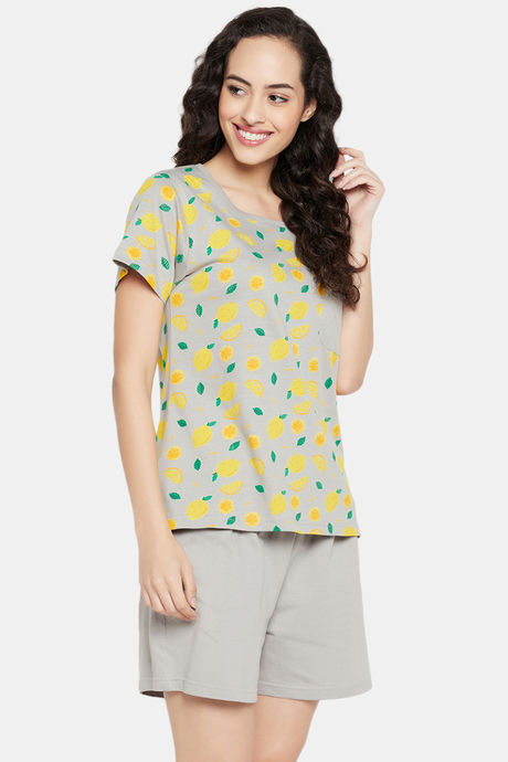 Clovia Cotton Shorts Set (Pack of 2) - Grey — image 2