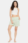Clovia Cotton Shorts - Green — thumbnail 5