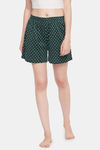 Clovia Cotton Shorts - Green — thumbnail 1