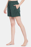 Clovia Cotton Shorts - Green — thumbnail 2