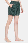 Clovia Cotton Shorts - Green — thumbnail 3