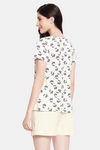Clovia Cotton Shorts Set - White — thumbnail 4