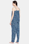 Clovia Cotton Pyjama Set - Blue — thumbnail 4