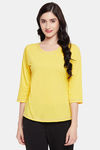 Clovia Cotton Top - Yellow — thumbnail 1