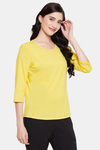 Clovia Cotton Top - Yellow — thumbnail 3