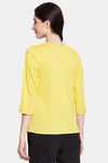 Clovia Cotton Top - Yellow — thumbnail 4
