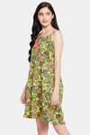 Clovia Crepe Loungedress - Green — thumbnail 2