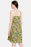 Clovia Crepe Loungedress - Green — thumbnail 4