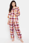 Clovia Rayon Pyjama Set - Multi — thumbnail 6