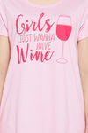 Clovia Cotton Short Length Nightdress - Pink — thumbnail 7