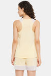 Clovia Cotton Shorts Set - Yellow — thumbnail 4