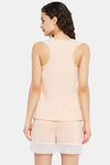Clovia Cotton Shorts Set - Peach — thumbnail 4