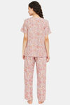Clovia Cotton Maternity / Nursing Pyjama Set (Pack of 2) - Pink — thumbnail 4