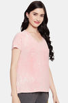 Clovia Viscose Sleep Shirt - Peach — thumbnail 3