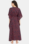 Clovia Nylon Full Length Nightdress - Black — thumbnail 4