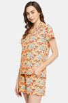 Clovia Cotton Shorts Set - Yellow — thumbnail 2