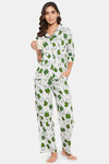 Clovia Cotton Pyjama Set - Grey — thumbnail 5