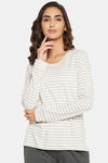 Clovia Cotton Sleep Shirt - White — thumbnail 1
