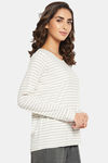 Clovia Cotton Sleep Shirt - White — thumbnail 3