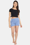Clovia Cotton Shorts - Purple — thumbnail 5