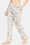 Clovia Cotton Pyjama - White — thumbnail 3