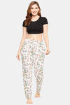 Clovia Cotton Pyjama - White — thumbnail 5