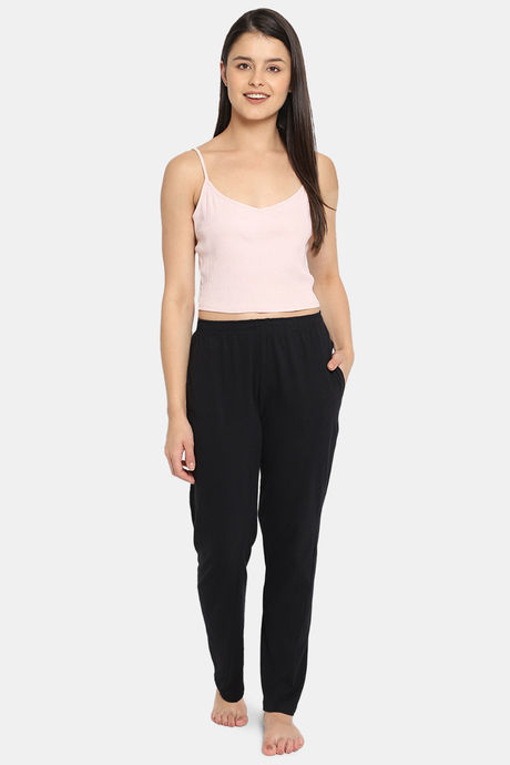 Clovia Cotton Pyjama - Black — image 5