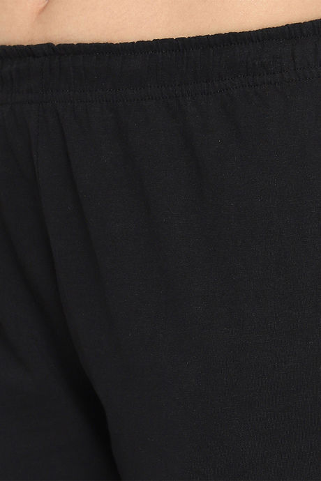 Clovia Cotton Pyjama - Black — image 6
