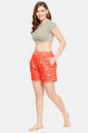 Clovia Cotton Shorts - Orange — thumbnail 5