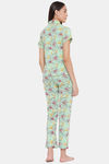 Clovia Cotton Pyjama Set - Green — thumbnail 4