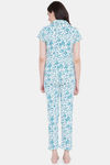 Clovia Cotton Pyjama Set - Blue — thumbnail 4
