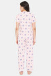 Clovia Cotton Pyjama Set - Pink — thumbnail 4