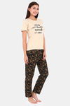 Clovia Cotton Pyjama Set - Green — thumbnail 2