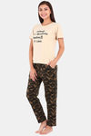 Clovia Cotton Pyjama Set - Green — thumbnail 3